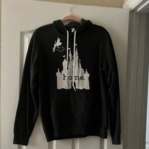 Black Hoodie with White Castle Graphic